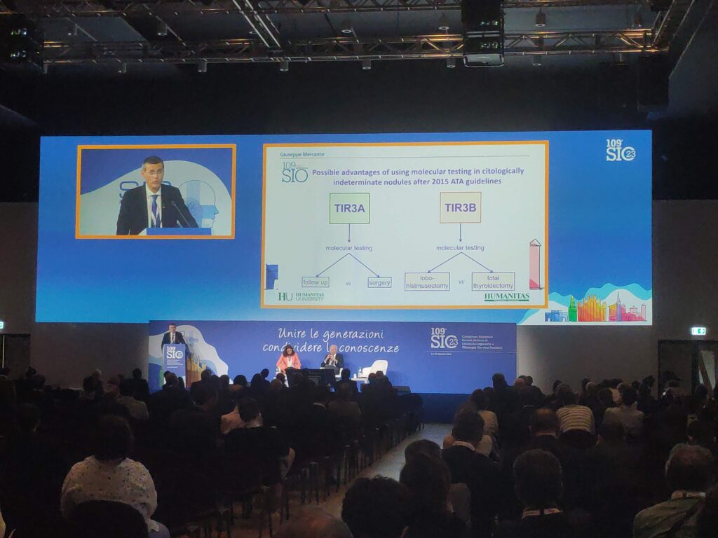 Giuseppe Mercante Milano Congresso SIO Otorinolaringoiatria Dottore Professore Nodulo tiroideo Thyroid nodule