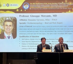 Prof. Dott. Giuseppe Mercante Humanitas University Milano Istituto Clinico Humanitas Otorinolaringoiatria Keynote Speaker at the 8th Conference of the Asian Society of Head and Neck Oncology